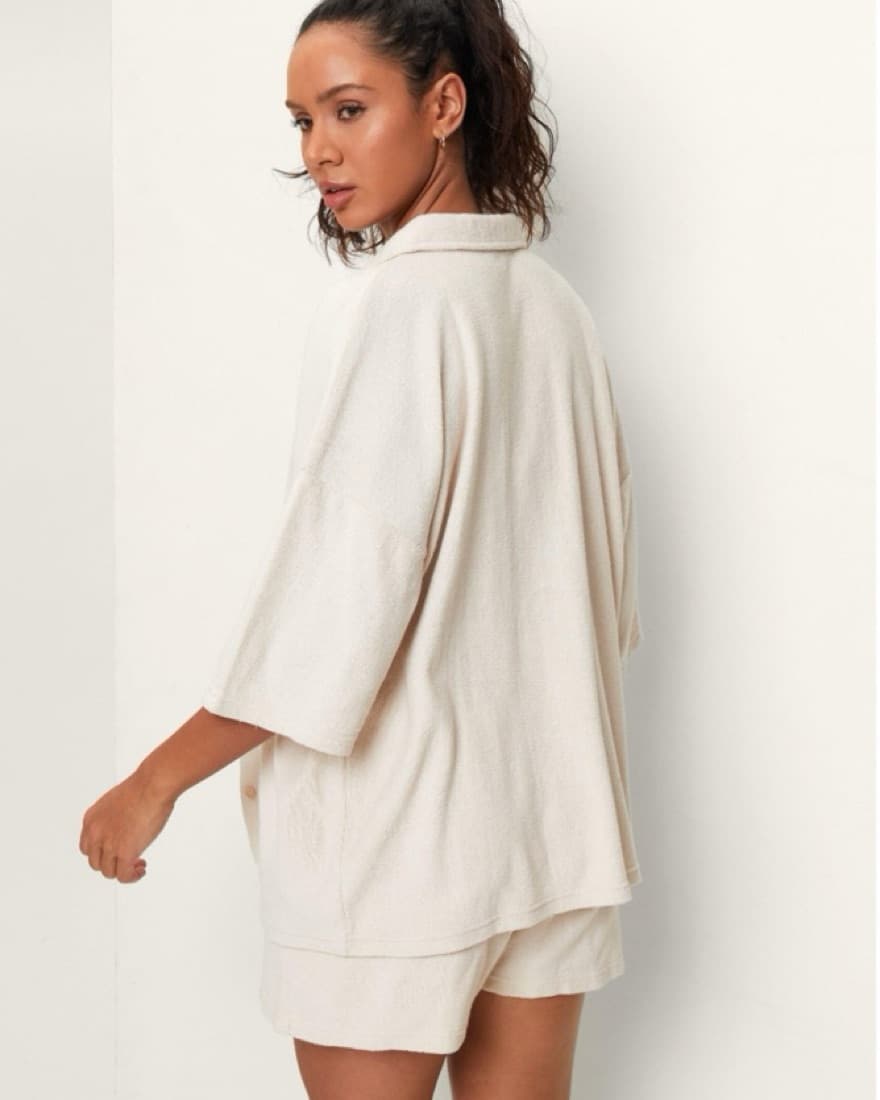 Terry Cloth Towelling Shirt & Short Set - Image 2
