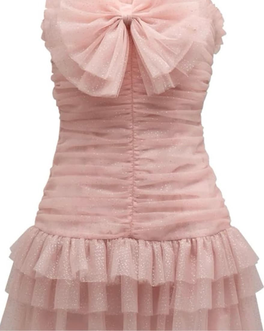 LoveShackFancy Pink Sparkle Lolisa Dress - Image 3