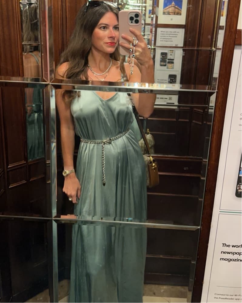 Blue Silk Gown - Image 2