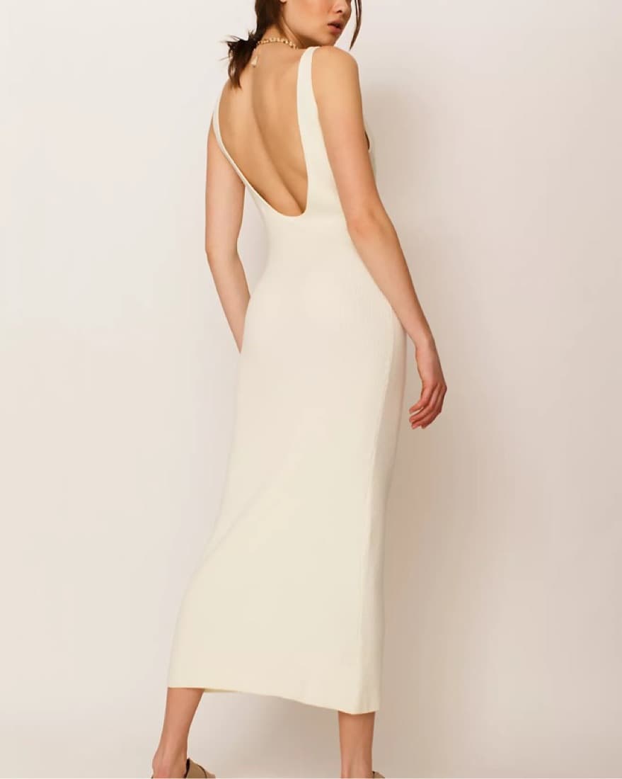 free people daniela low-back midi dress - Image 2