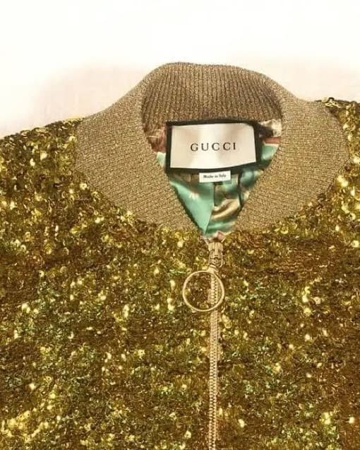 Gold Sequin Gucci Jacket - Image 3