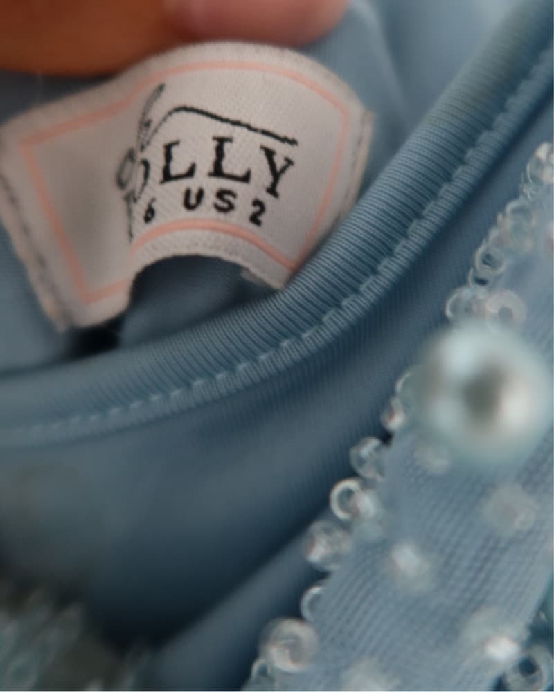 Oh Polly Blue Pearl Mini Dress  - Image 5