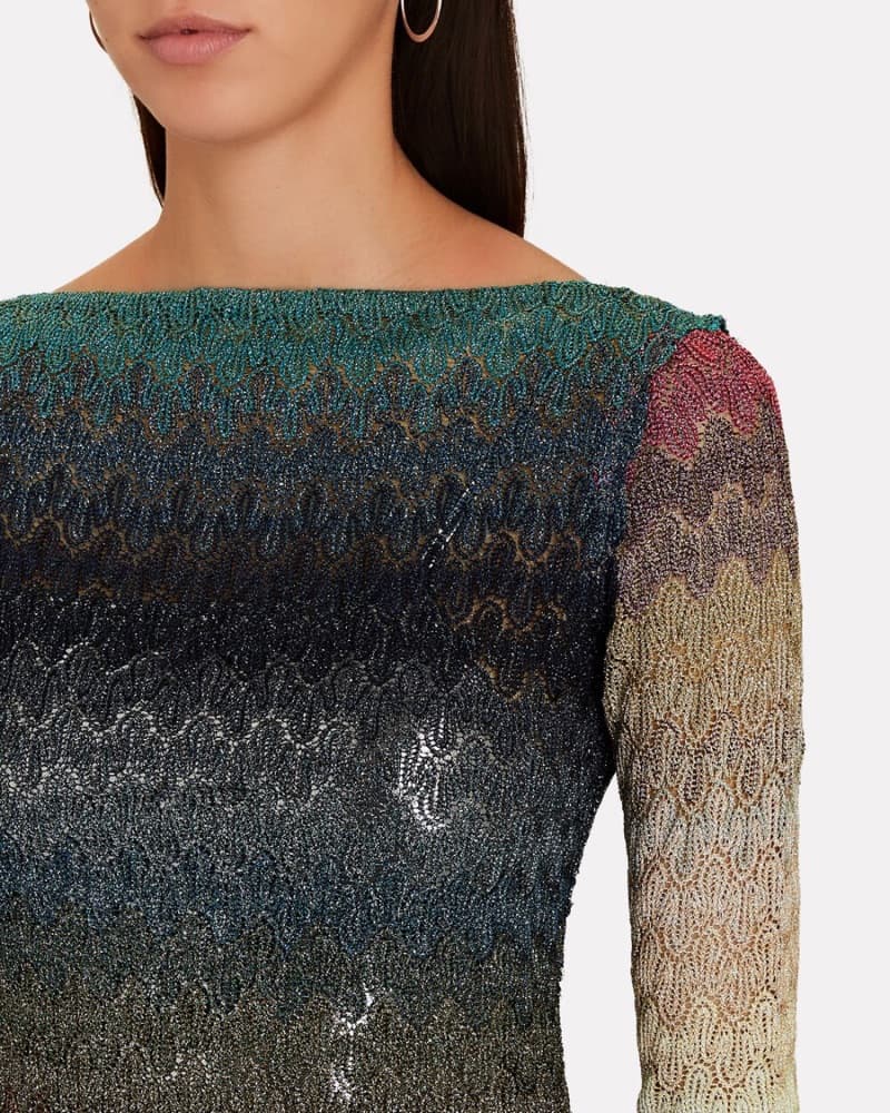 Missoni Long Sleeve Mini Dress - Image 4