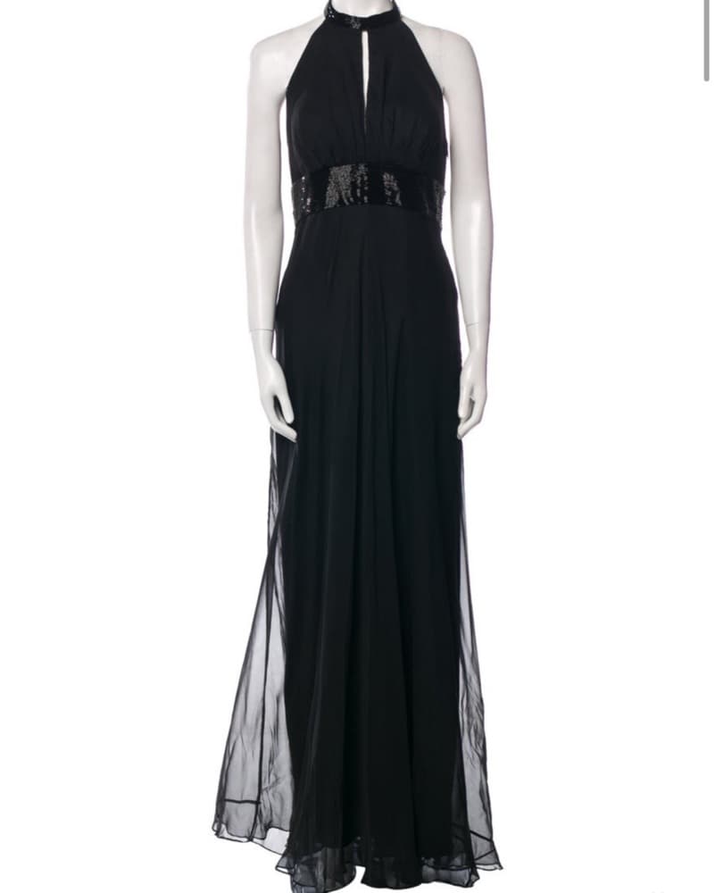 Badgley Mischka Black Gown - Image 2