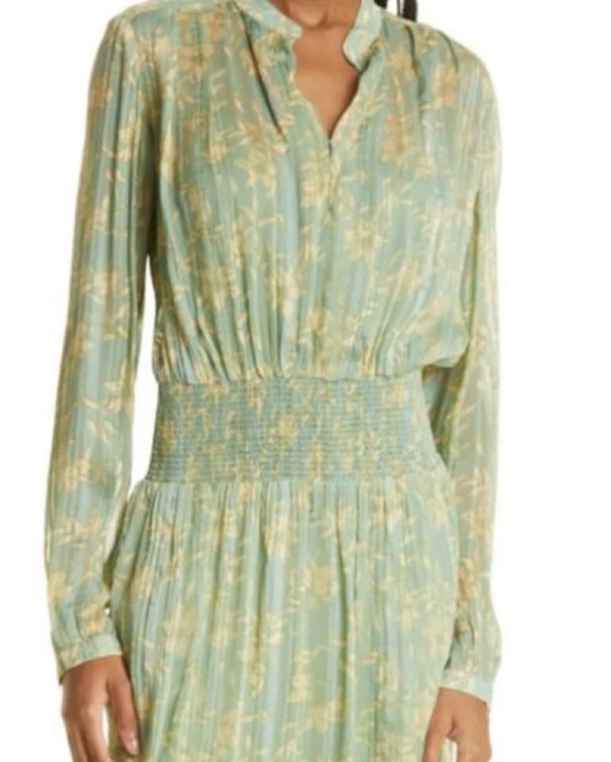 Rag and Bone Green Floral Dress - Image 2