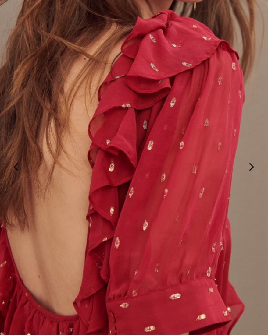 Ruffled Bardo Midi Dress Ba&sh  - Image 2
