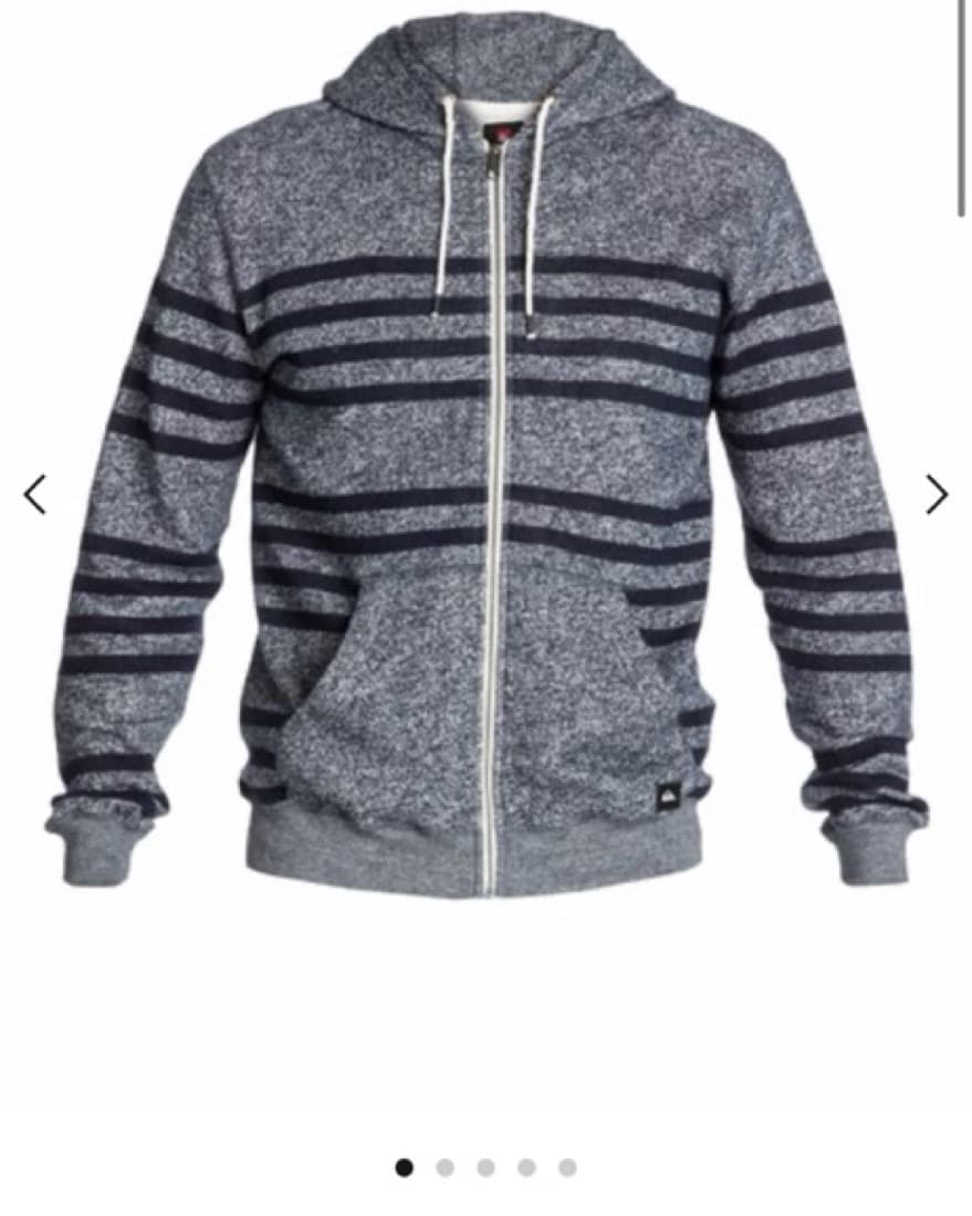 Quiksilver Major Stripes Zip Hoodie Sz L - Image 1