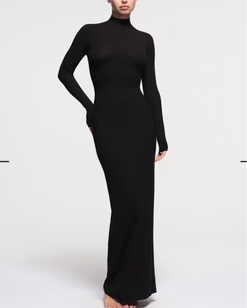 Skims Ribbed Turtleneck Dress - Image 1