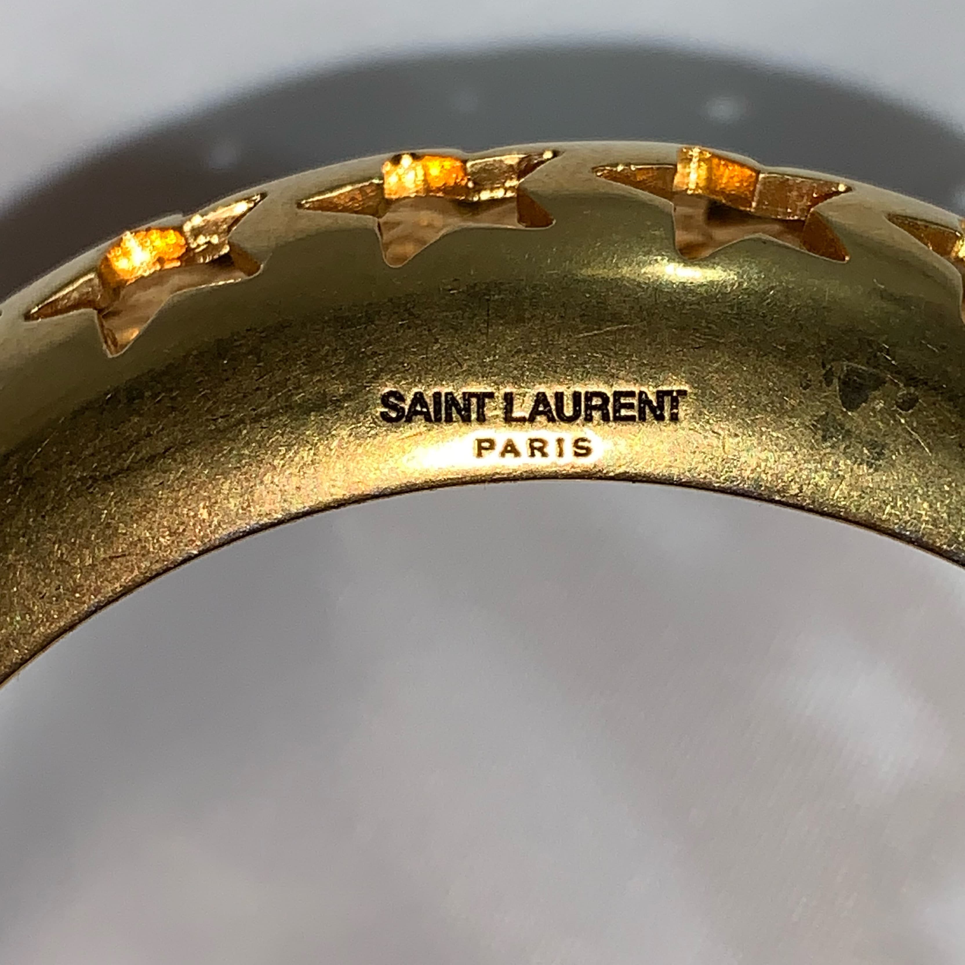 SAINT LAURENT 14k plate STAR cuff - Image 3