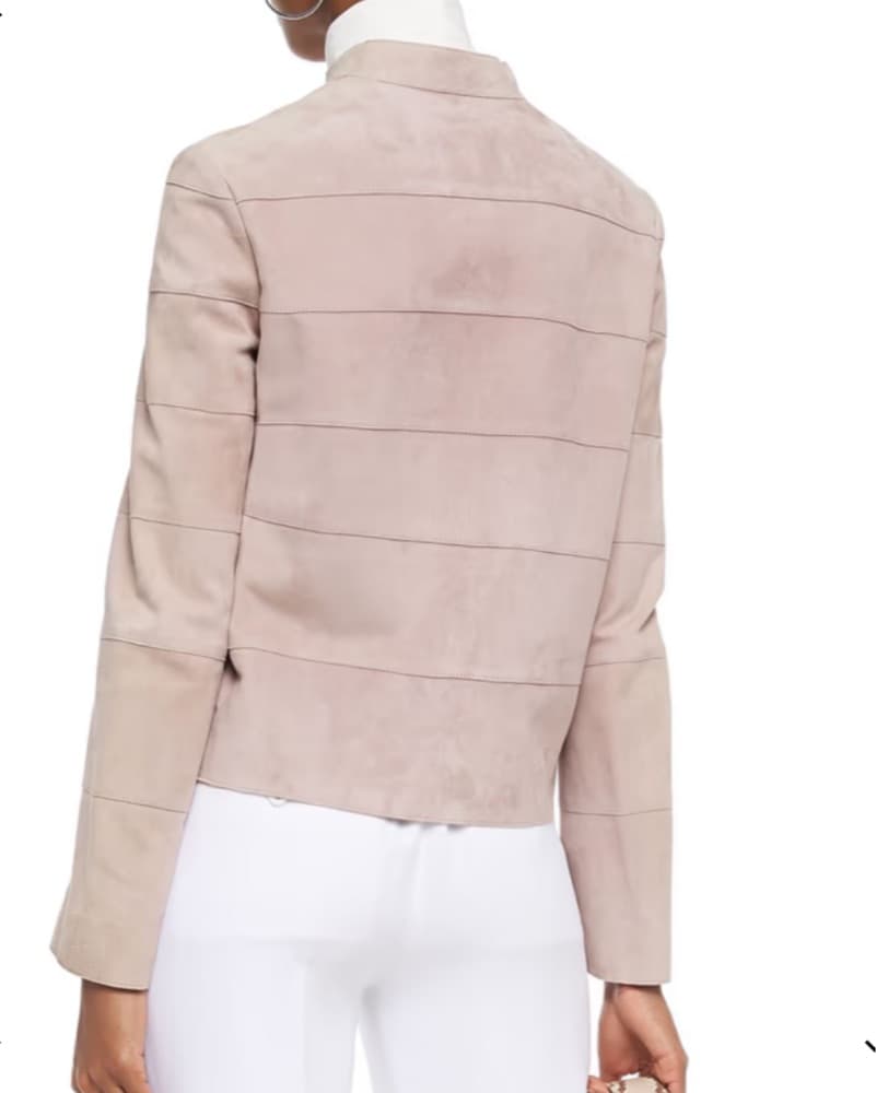 The Row Blush Suede Jacket - Image 3