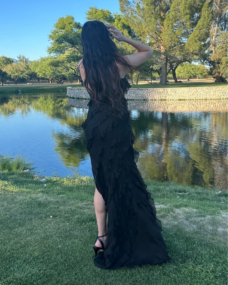  Rat & Boa Black Ruffled Maxi Dress - Image 3