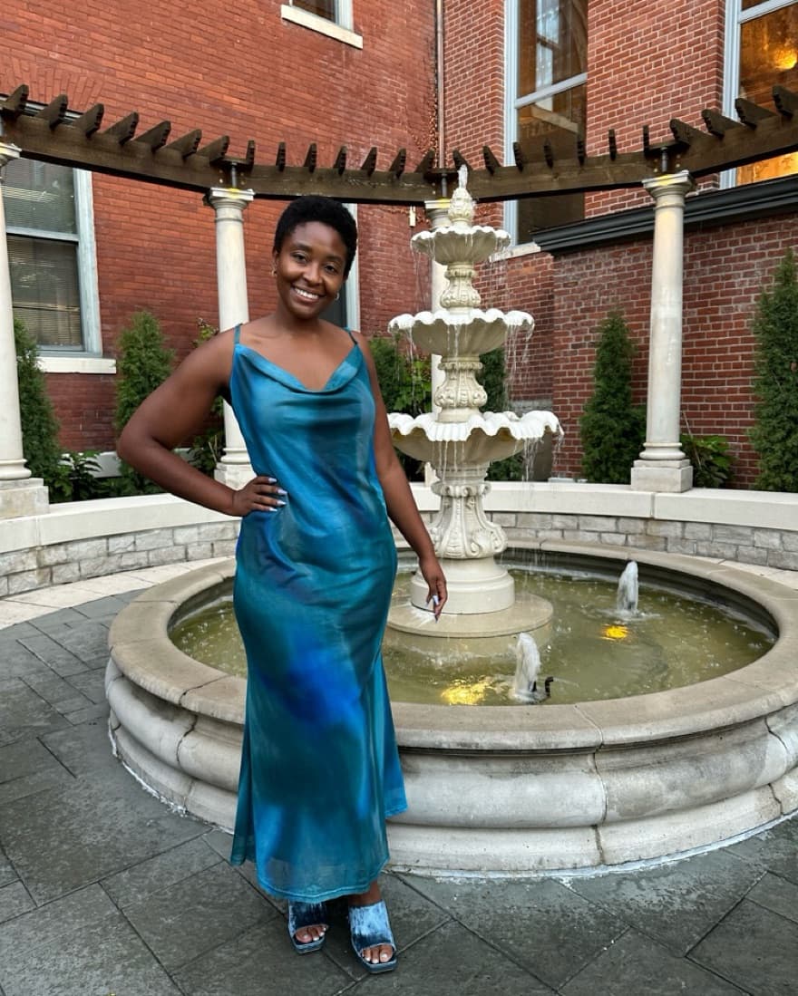 Blue Long Dress - Image 2