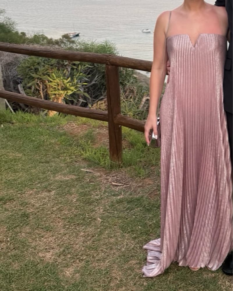 L’IDEE Black Tie Gown In Dusty Shimmer - Image 4