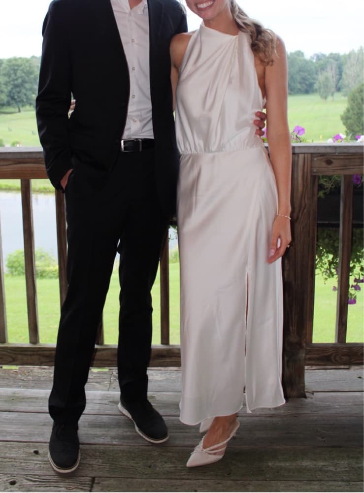 Jelyn Satin Midi Dress - Image 3