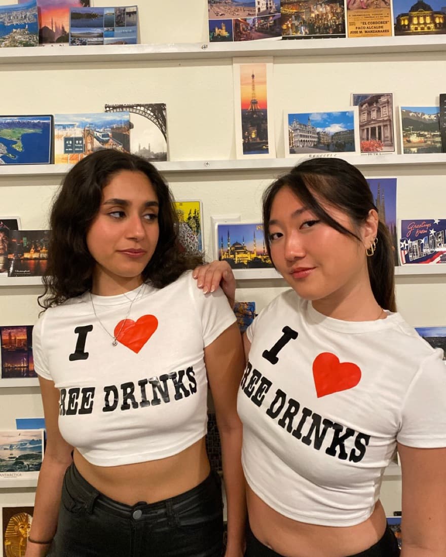 I ❤️ Free Drinks Top - Image 2