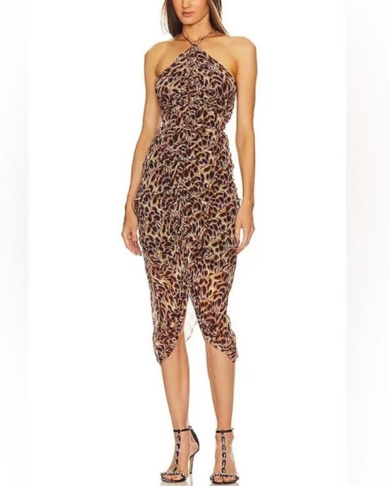 Isabel Marant Animal Print Midi Dress - Image 1