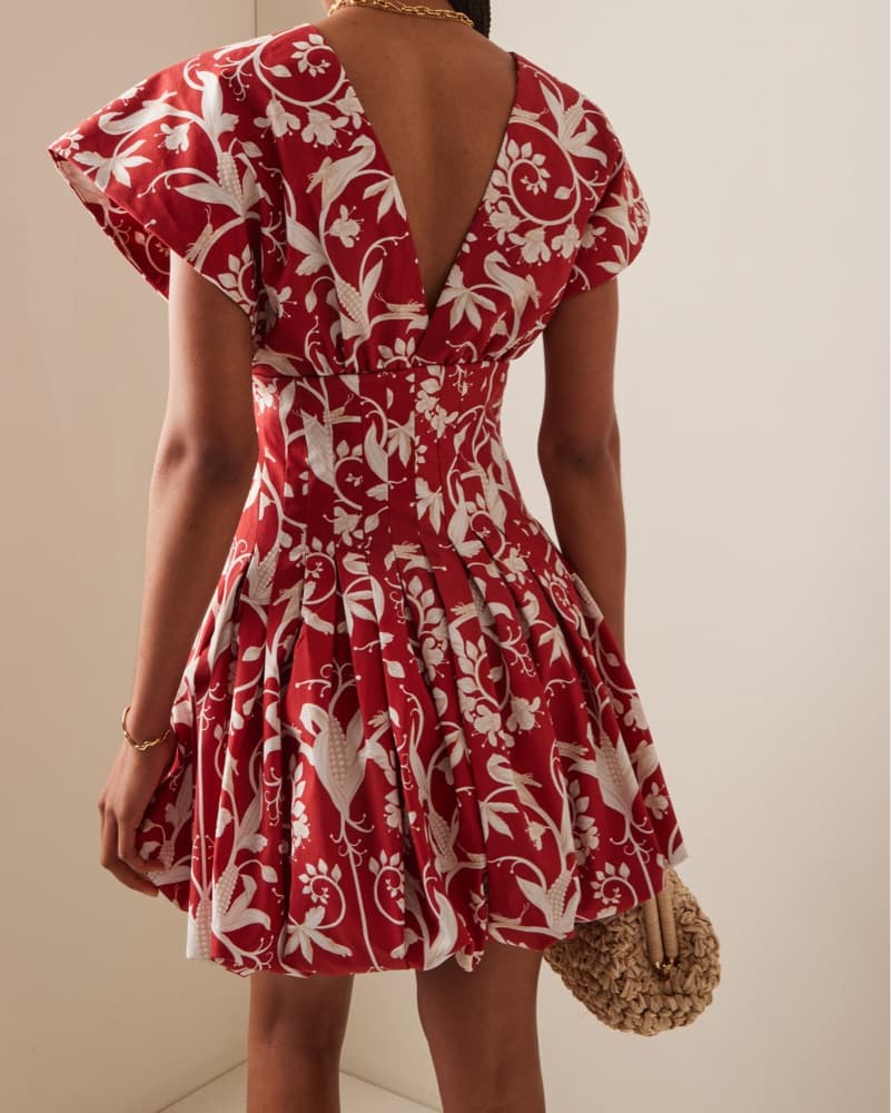 Agua By Agua Bendita Red Floral Dress - Image 3