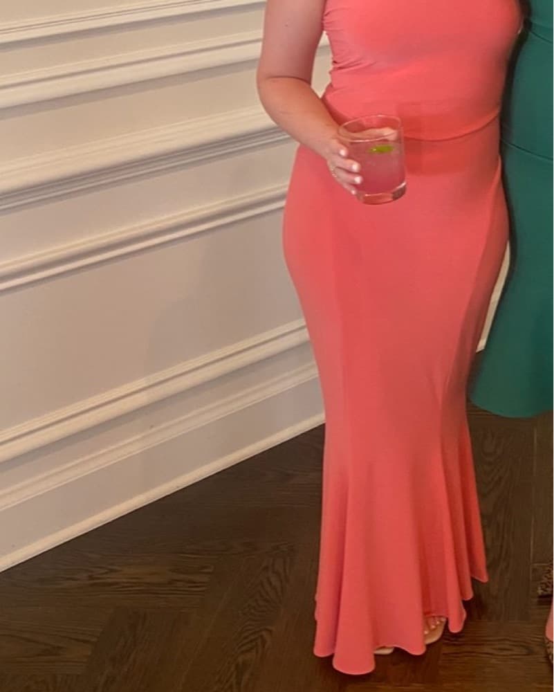 Norma kamali Papaya Fishtail Dress - Image 2