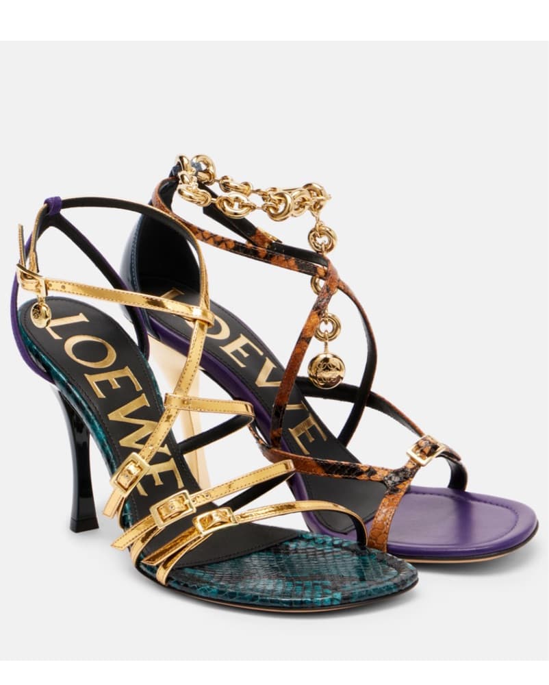 Loewe Comic Sandals In Mixed Leather - Image 1