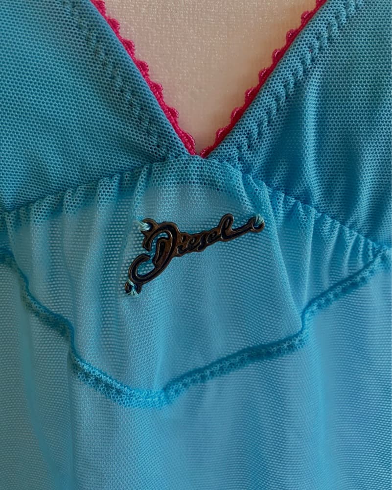 Vibrant Turquoise Tiered Dress - Image 3
