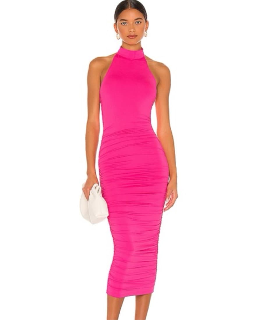 Pink Superdown Halter Neck Dress - Image 4