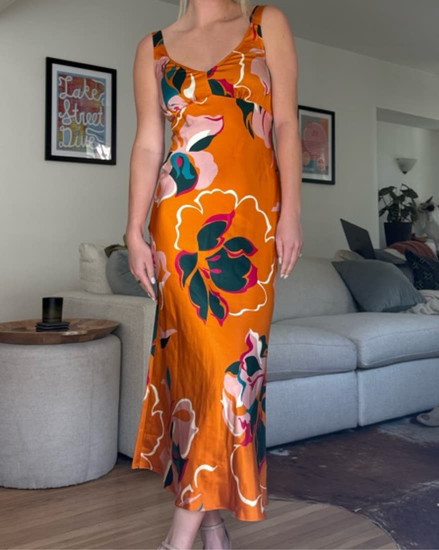 Reformation Silk Floral Maxi Dress - Image 4