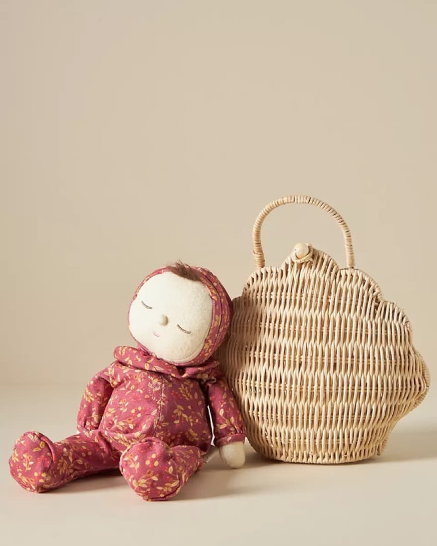 Anthropologie Olli Ella Rattan Shell Bag - Image 2