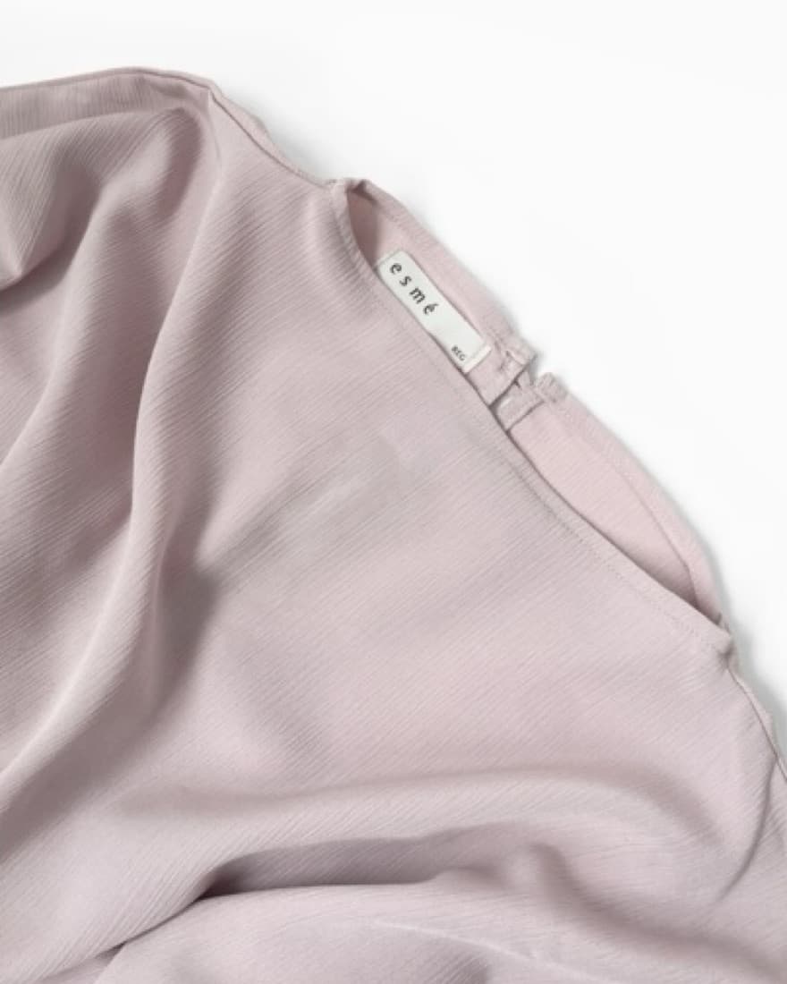 Dusty Pink Plisse Kaftan Dress - Image 4