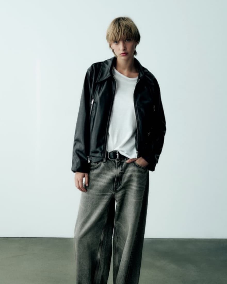 Zara Leather Jacket - Image 2