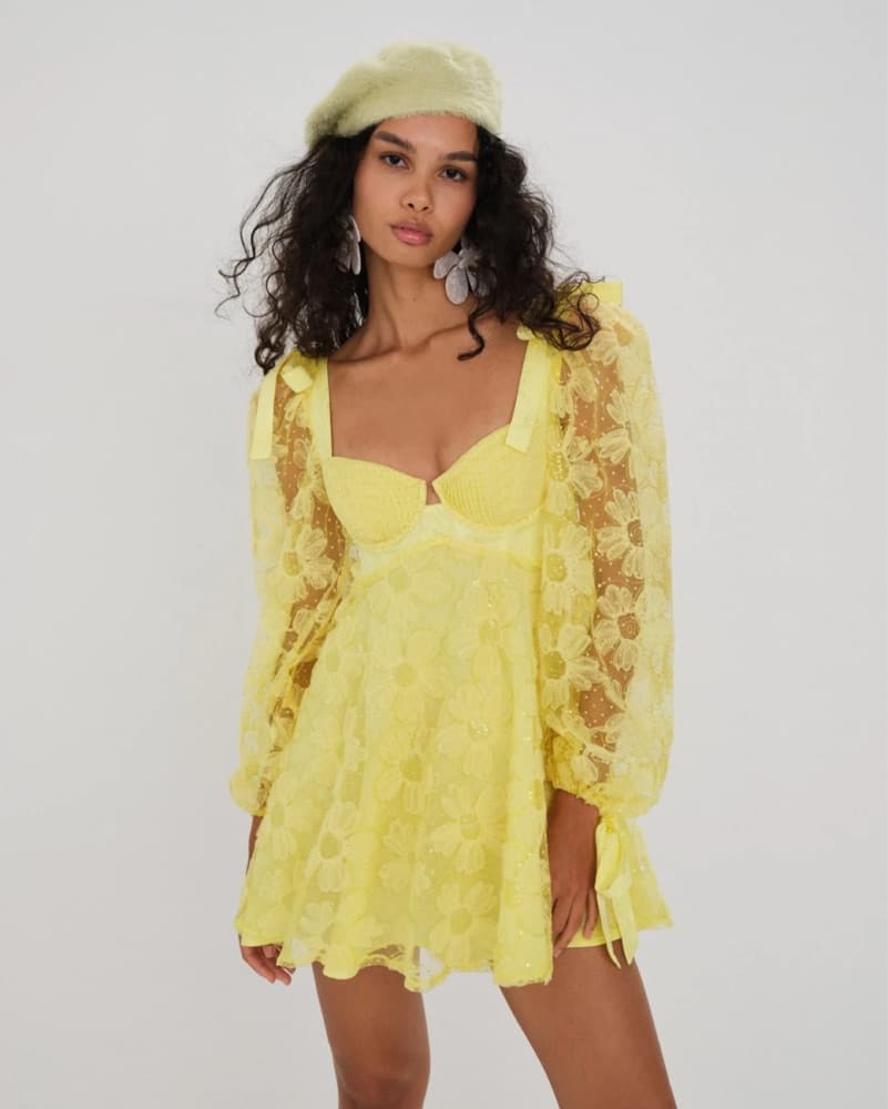 For Love And Lemons Kiersten Mini Dress - Image 1