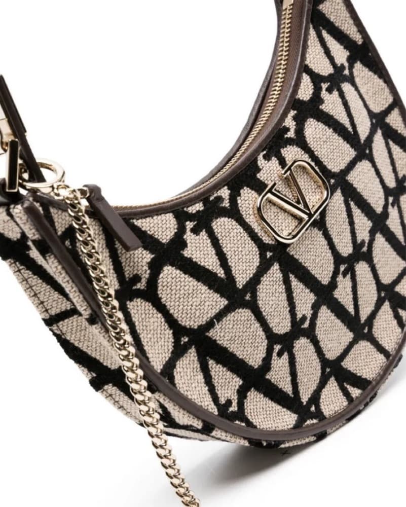 Valentino VLogo Zip-Up Shoulder Bag - Image 4