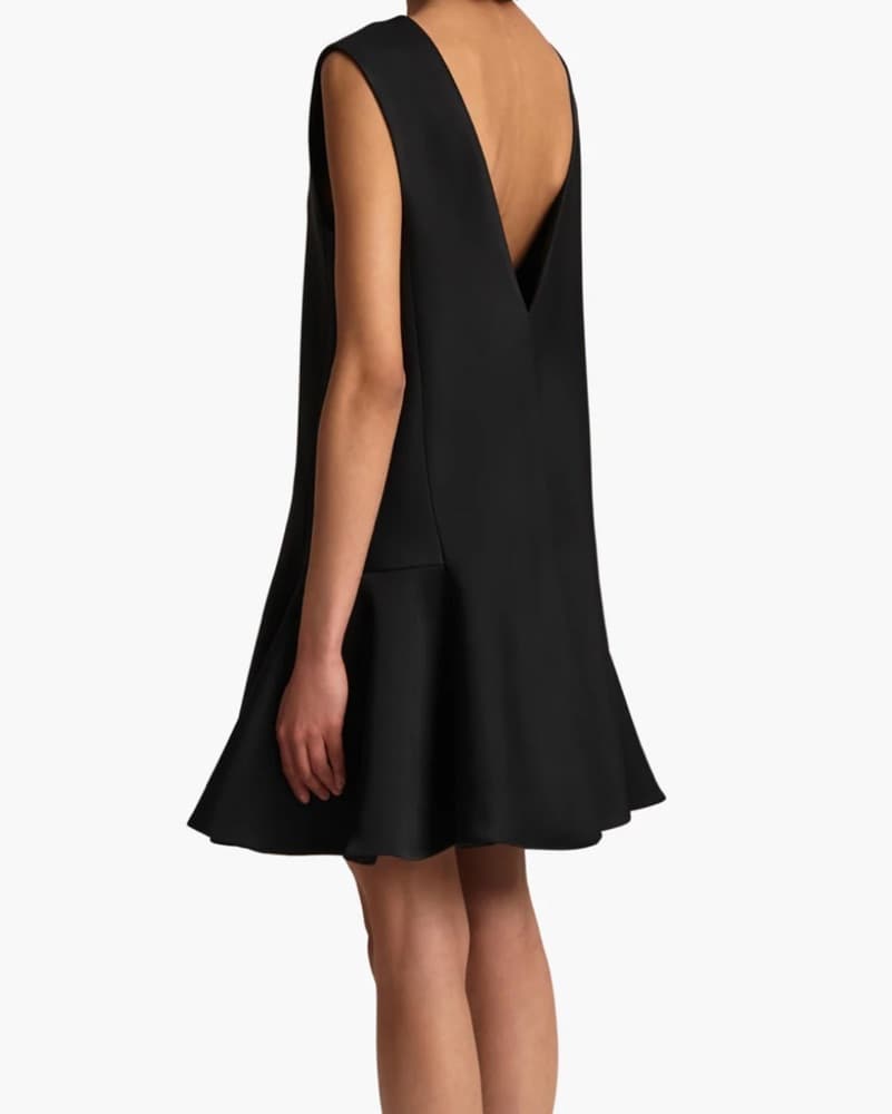 Khaite Black Mel Mini Dress - Image 2