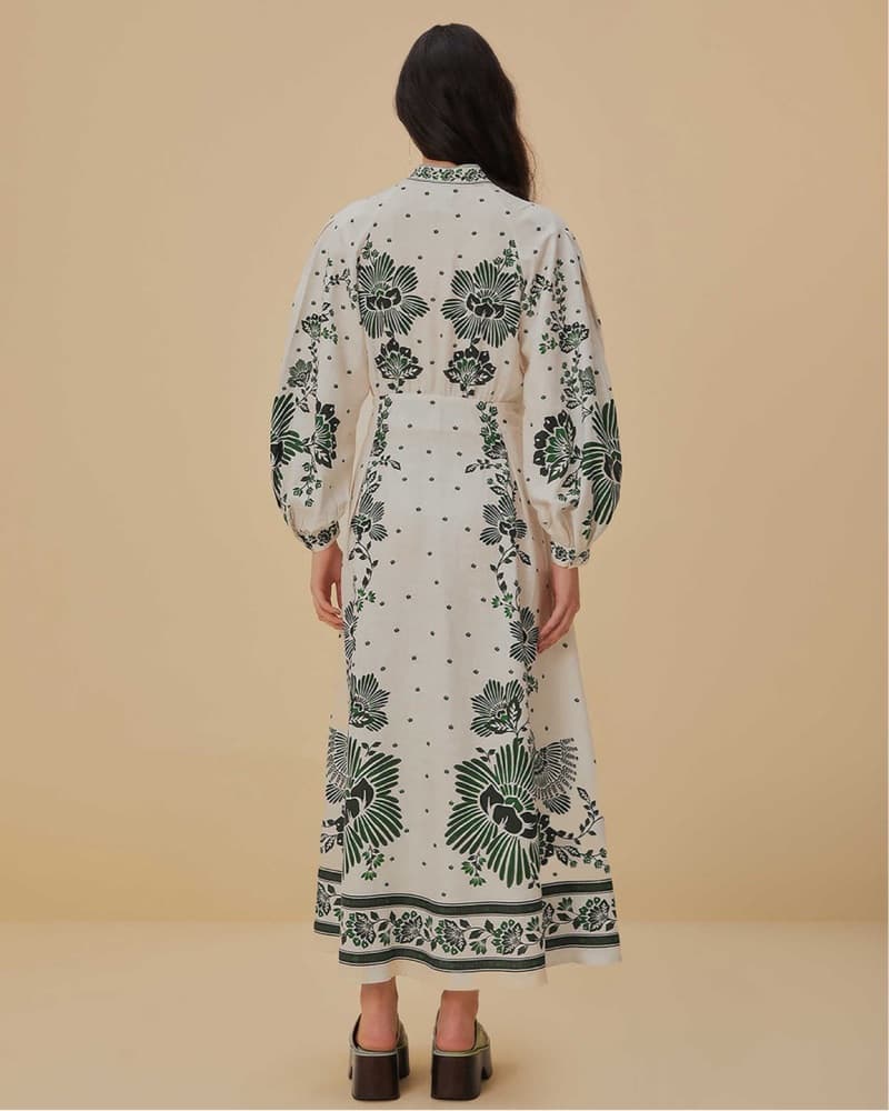 FARM Rio Floral Puff-Sleeve Maxi Dress - Image 3