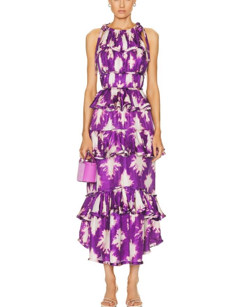 Ulla Johnson Serafina Gown Cassis Blur - Image 1