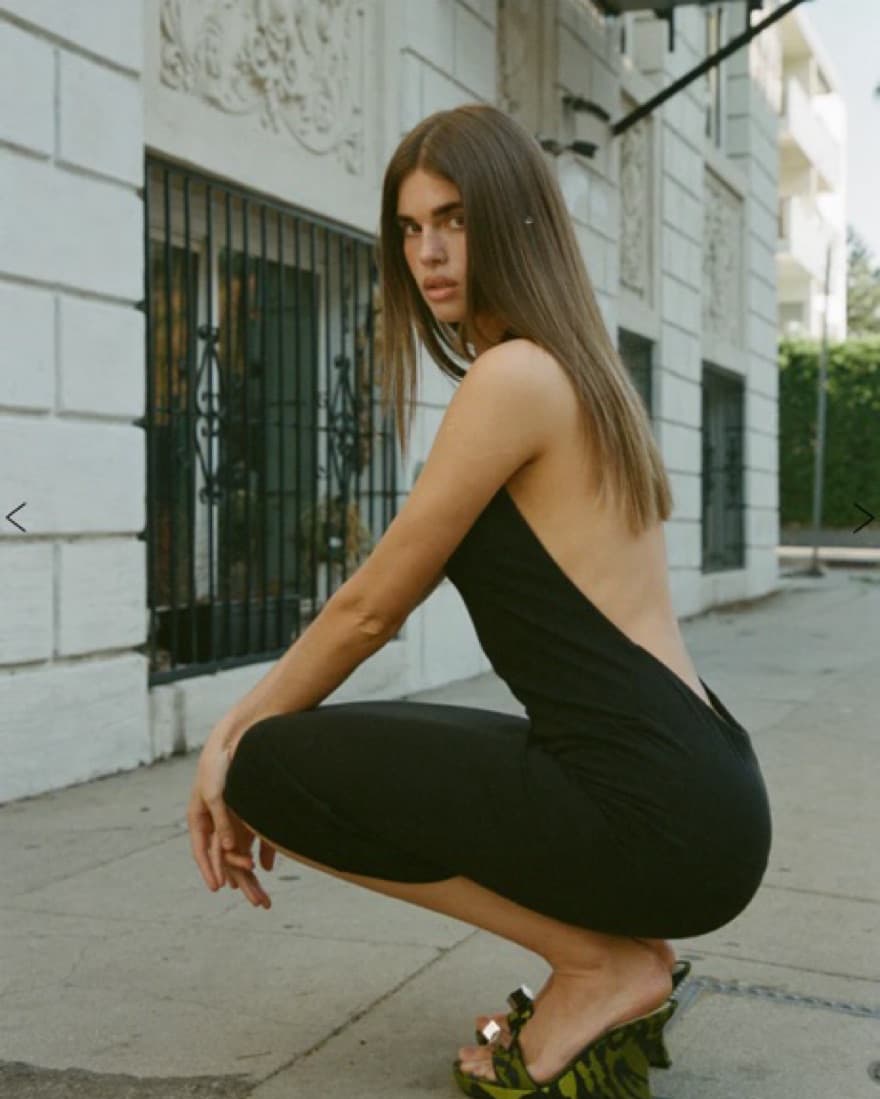 Alexa Midi Dress With Jean - Image 4