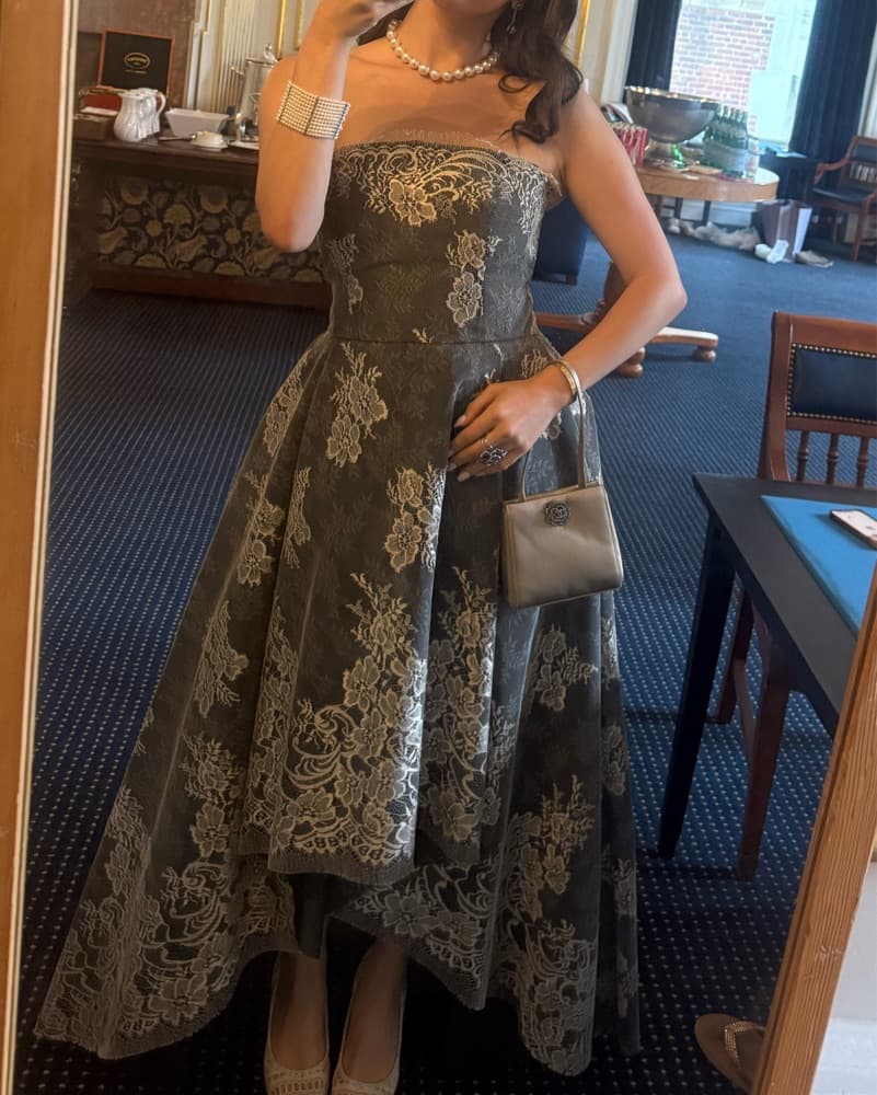Monique Lhuillier Jacquard Ballgown - Image 1