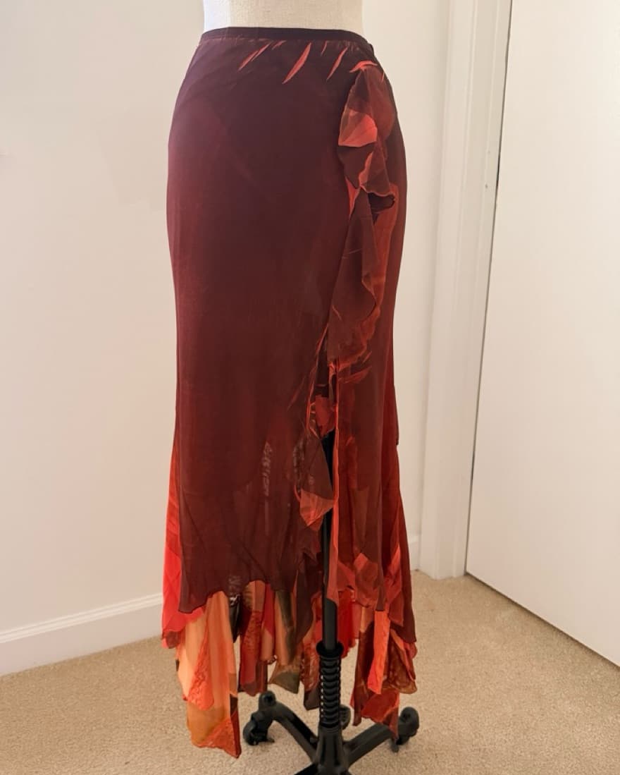 Marciano Vibrant Floral Maxi Skirt - Image 1