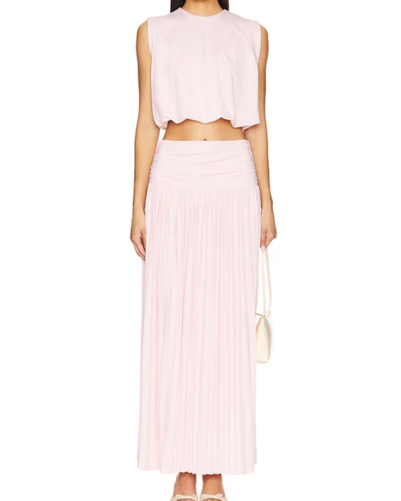 Pink Maxi Skirt Set  - Image 1