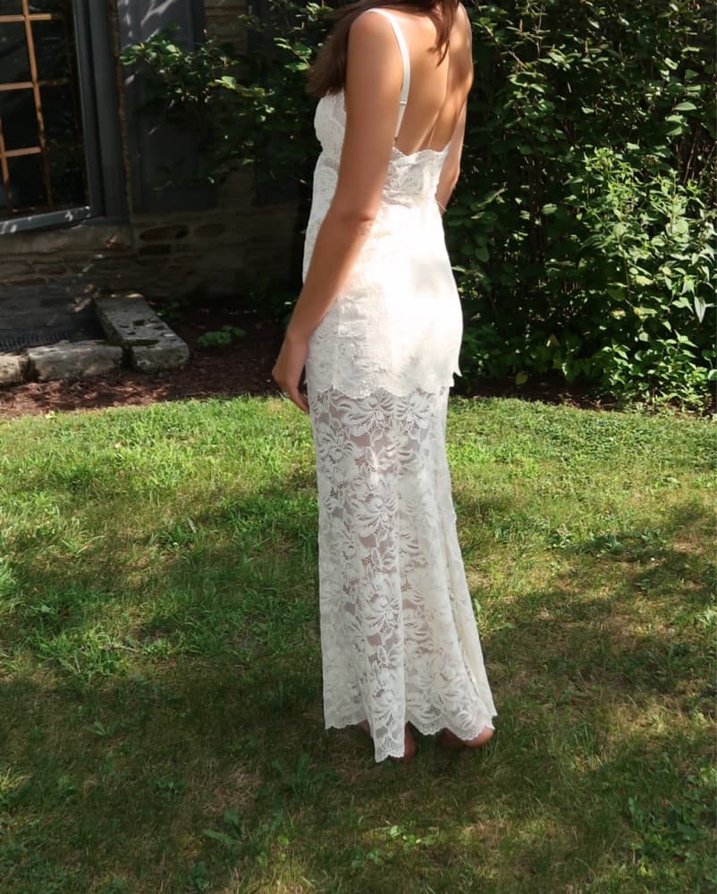 Rabanne Lace Slip Dress - Image 3