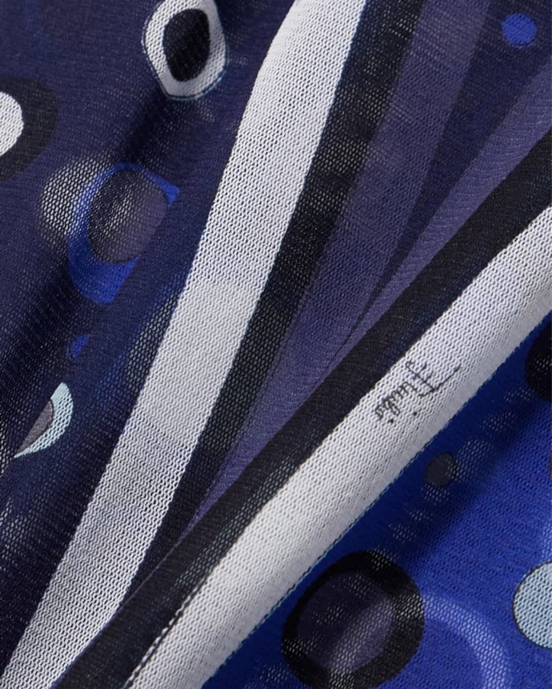 Pucci Polka Dot Mesh Mock Neck Shirt - Image 4