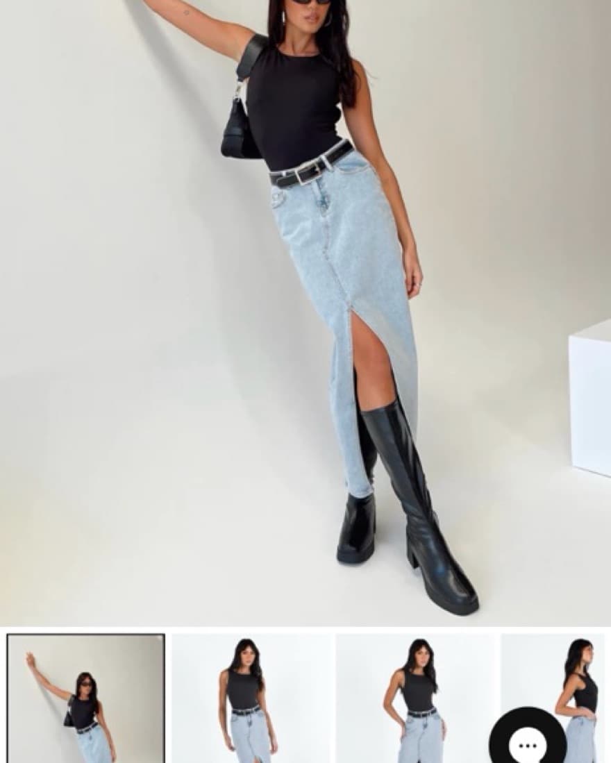 Princess Polly Jean Midi Skirt  - Image 1