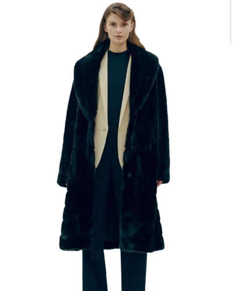 Marei 1998 Relaxed Fur Coat - Image 1