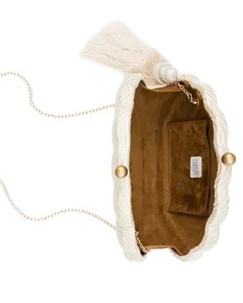 RAFE Katie Scallop Shell Clutch in Ivory - Image 3