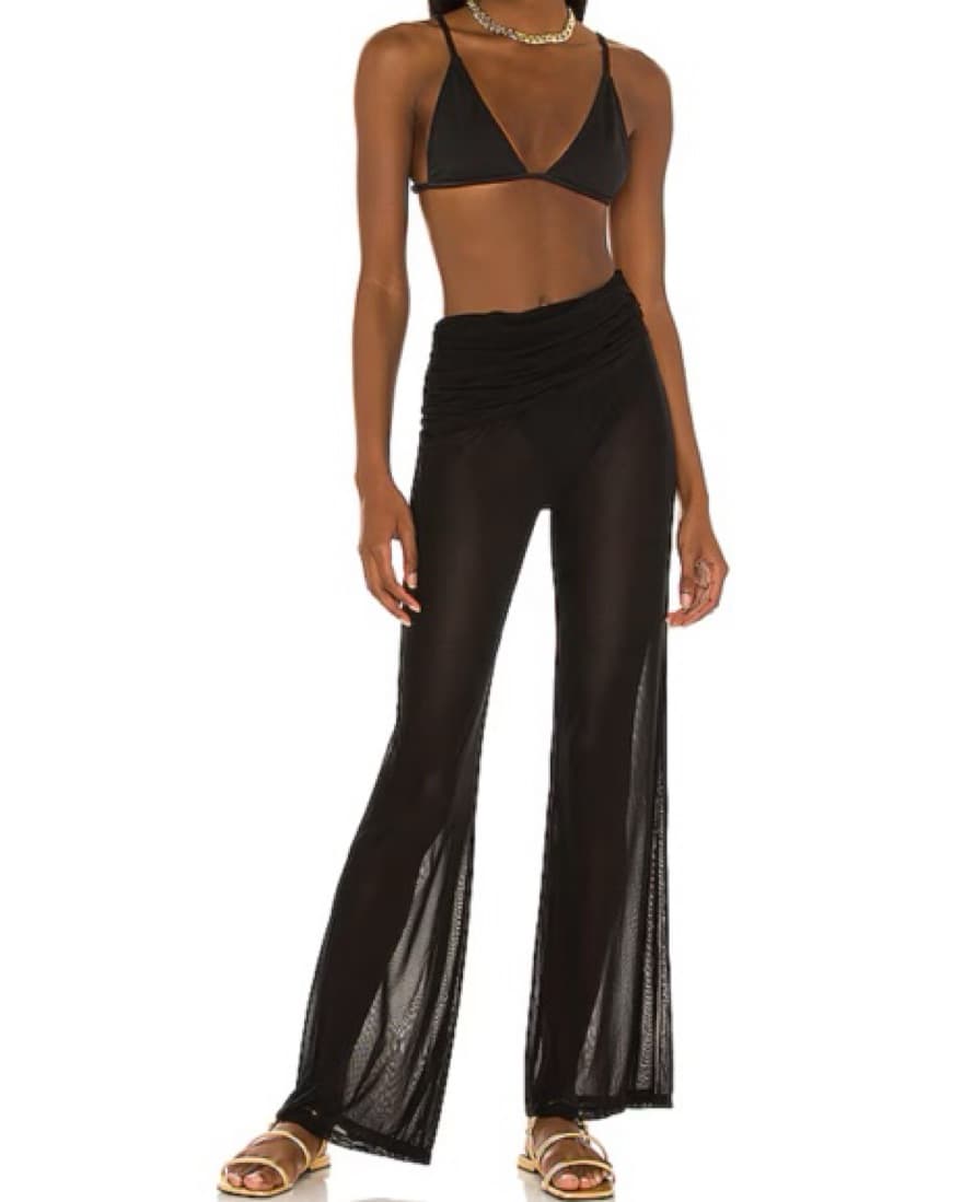 Camila Coelho Sheer Black Pants - Image 1