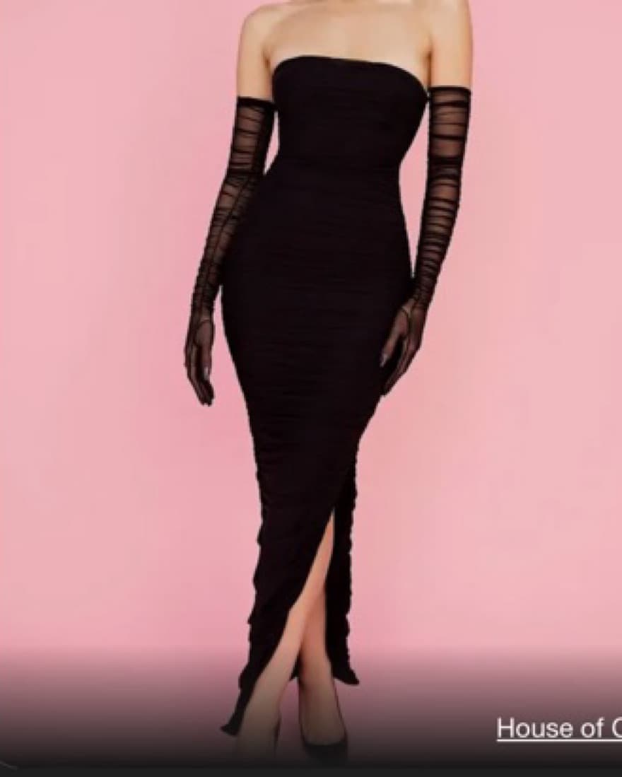 Black Strapless Dress  - Image 1