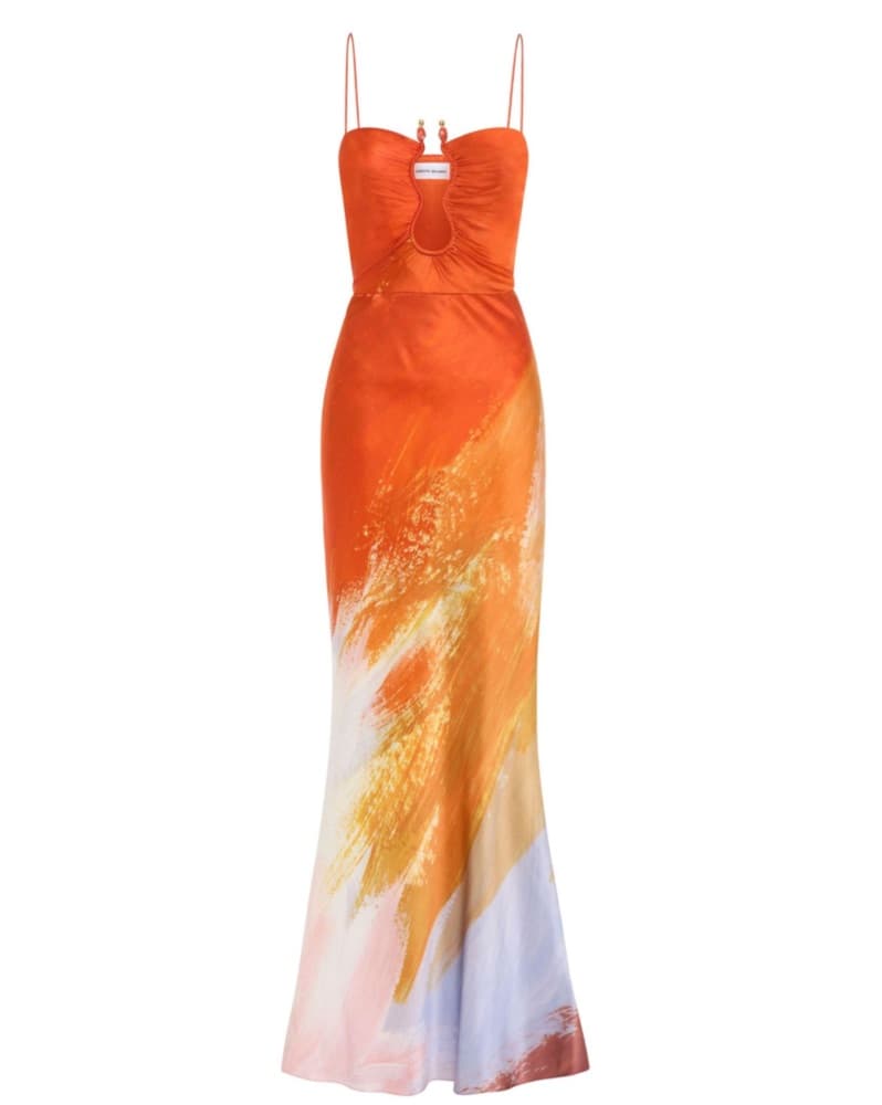 Orange/Multicolor Dress  - Image 1