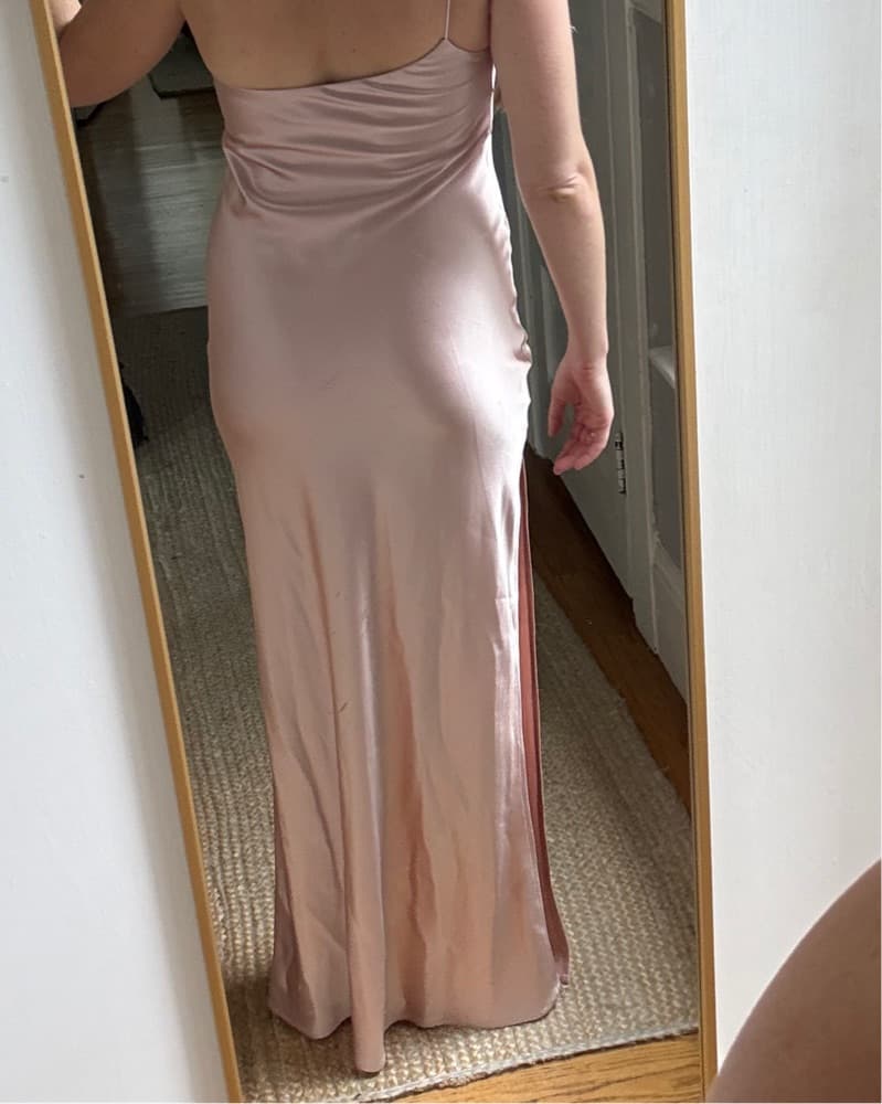 Natalie Rolt Silk Pink One Shoulder Dres - Image 5