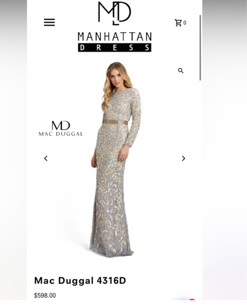 Mac Duggal Evning Gown  - Image 1