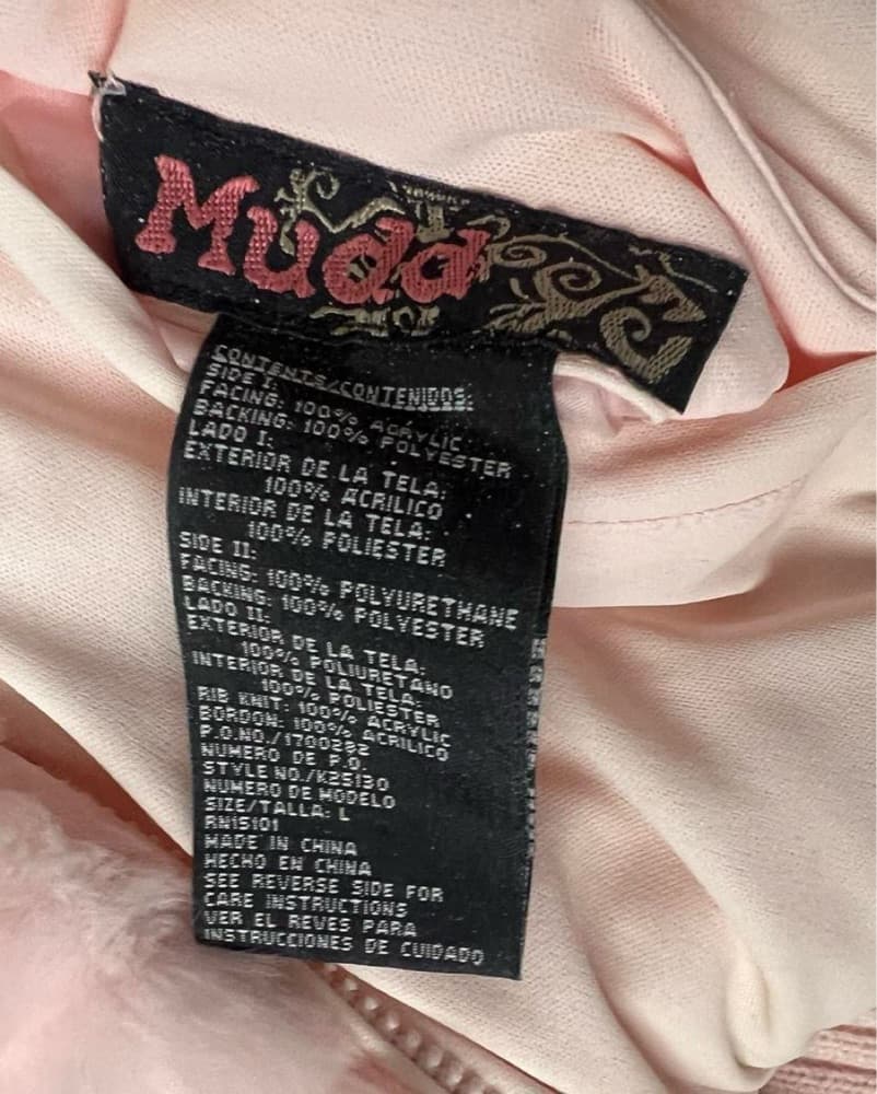 Y2K Mudd Pink Faux Fur Jacket - Image 6