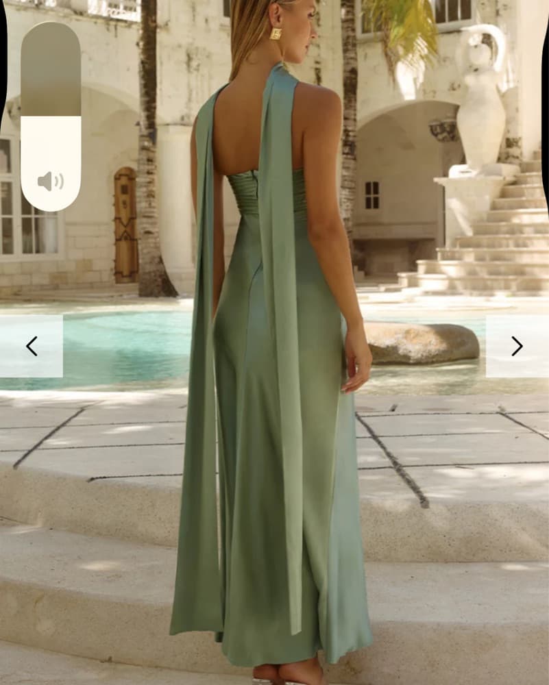 Runaway The Label - Elsa Maxi Dress Sage - Image 2